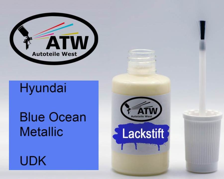 Hyundai, Blue Ocean Metallic, UDK: 20ml Lackstift, von ATW Autoteile West.